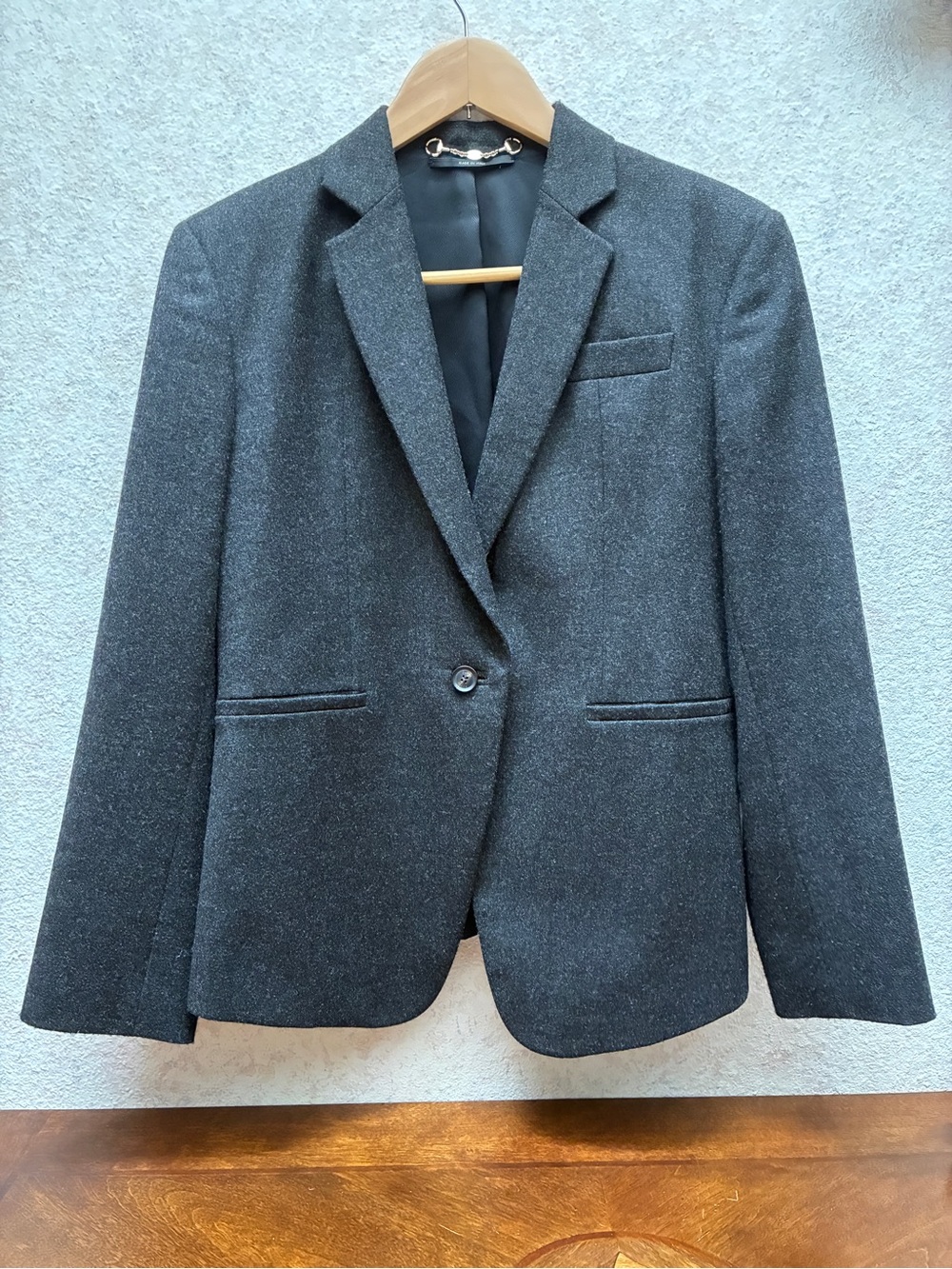 Gucci Woman Charcoal Gray Blazer -